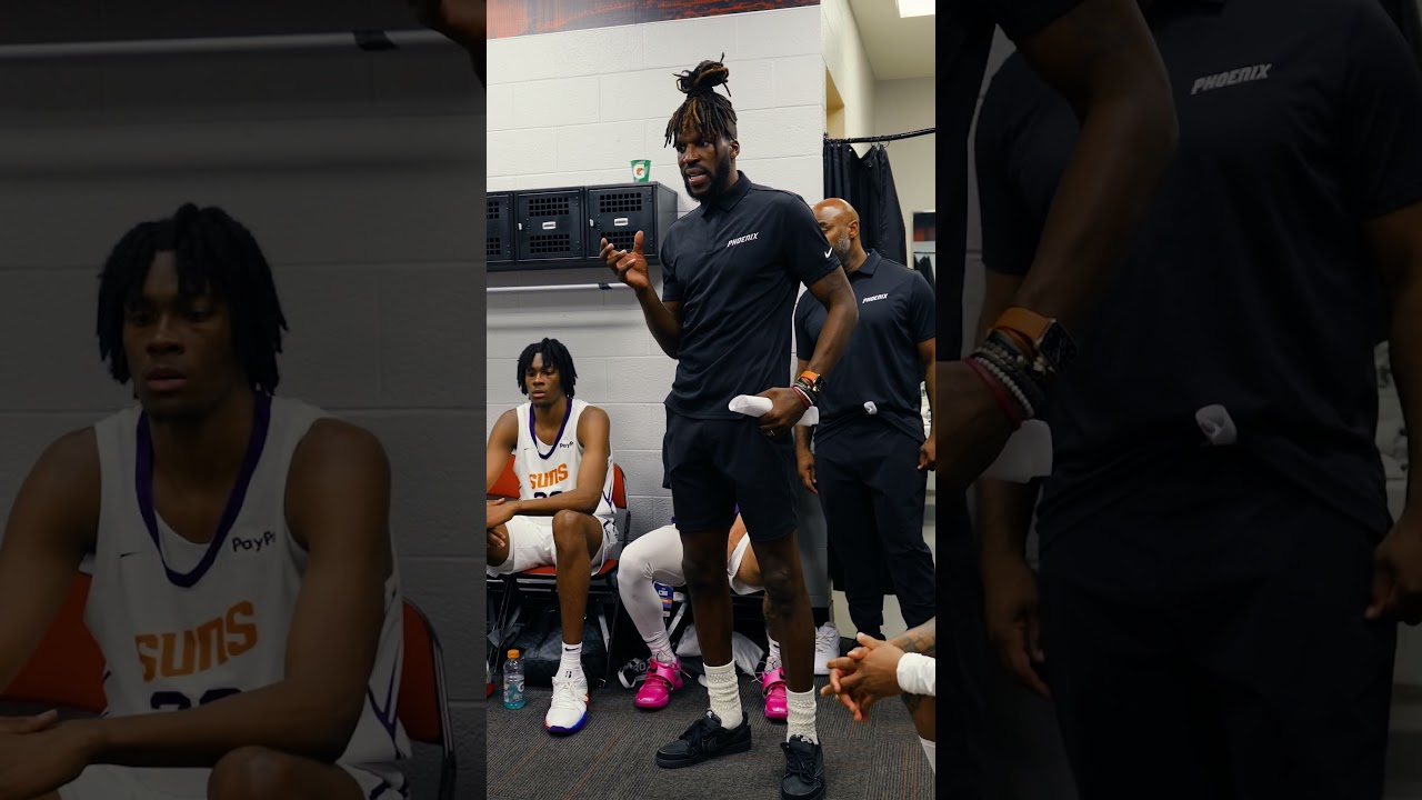 🎥 Inside the locker room with the Summer Suns after last night's win. #shorts | Phoenix Suns