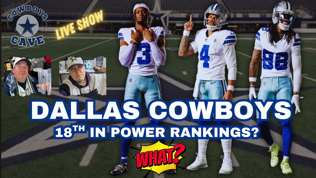 LIVE SHOW! Dallas Cowboys 18th in NFL Power Rankings? WHAT!?