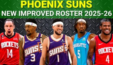PHOENIX SUNS NEWLY IMPROVED ROSTER (2025-26 NBA SEASON)