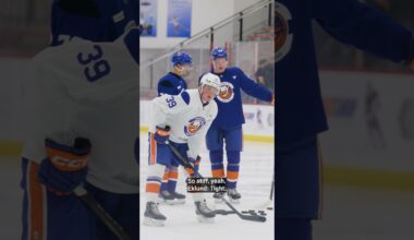 Calum Ritchie Mic'd Up At Day 1 of Islanders Development Camp at Northwell Health Ice Center