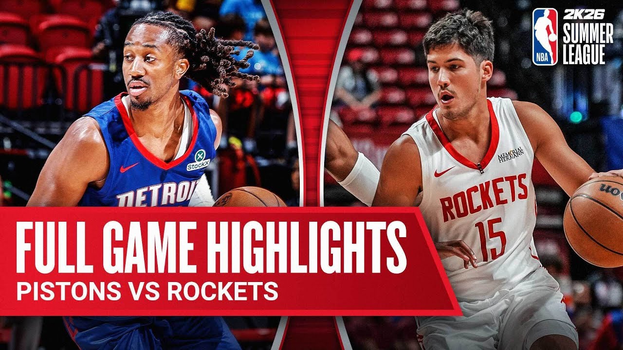 ROCKETS vs PISTONS | NBA SUMMER LEAGUE | FULL GAME HIGHLIGHTS | July 13, 2025