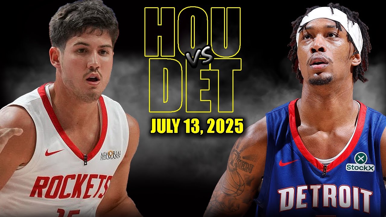 Houston Rockets vs Detroit Pistons Full Game Highlights - July 13, 2025 | NBA Summer League