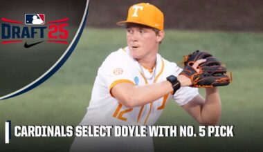 St. Louis Cardinals select LHP Liam Doyle with the No. 5 overall pick | 2025 MLB Draft