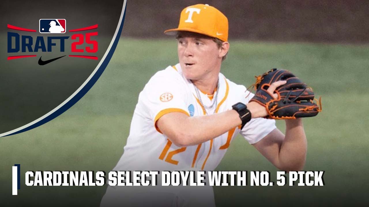 St. Louis Cardinals select LHP Liam Doyle with the No. 5 overall pick | 2025 MLB Draft