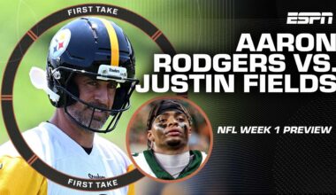 Aaron Rodgers or Justin Fields: Who is in a better spot to win Week 1? 🤔 | First Take