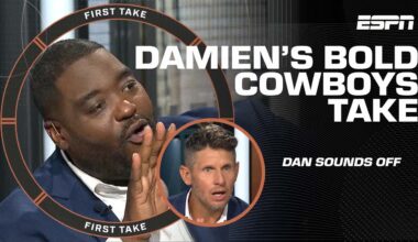 HEATED DEBATE 🔥 Dan Orlovsky SOUNDS OFF on Damien Woody’s BOLD Cowboys take 🗣️👀 | First Take
