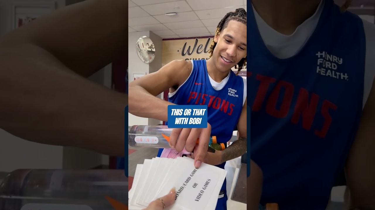 Bobi cooking on the court & your call of duty lobby #nba #pistons #detroitpistons