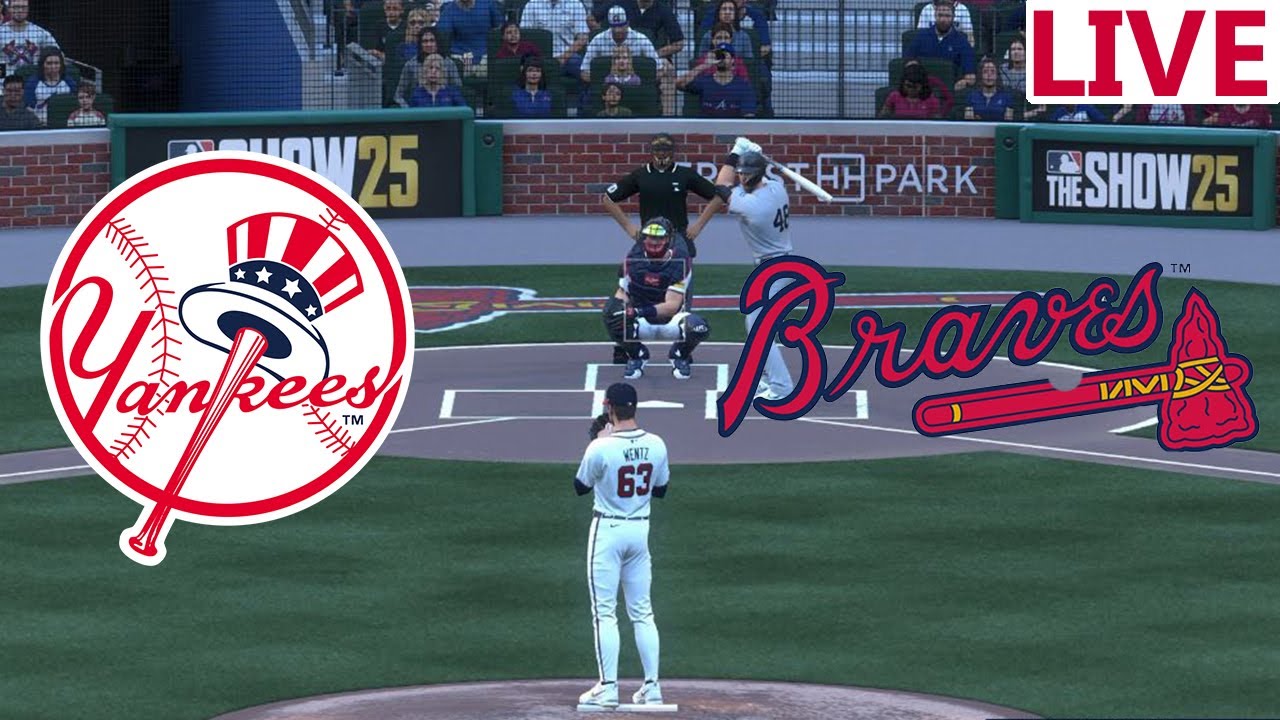 🔴LIVE 🔴 New York Yankees VS Atlanta Braves/July 18/Major League Baseball/MLB THE SHOW 25