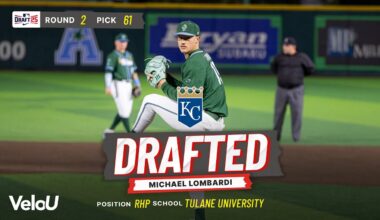 Michael Lombardi Drafted 61st Overall by the Kansas City Royals