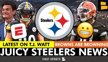 Steelers News: T.J. Watt Update, Ja’Marr Chase Praises Steelers CB Room + The Browns Are IN TROUBLE
