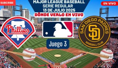 ⚾️Philadelphia Phillies vs San Diego Padres⚾️Dónde Ver El Partido EN VIVO|Juego 3 MLB 2025