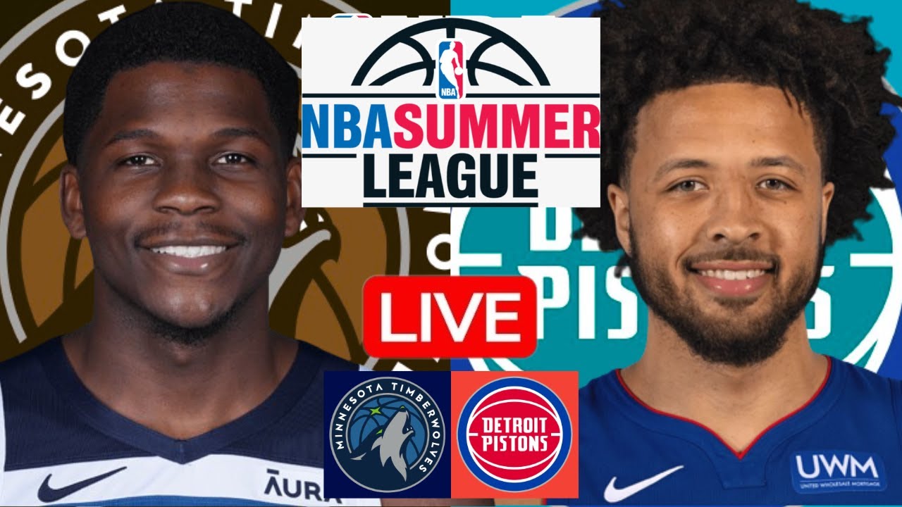 LIVE: MINNESOTA TIMBERWOLVES vs DETROIT PISTONS | NBA SUMMER LEAGUE | PLAY BY PLAY | SCOREBOARD