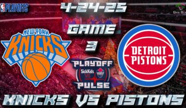 4-24-25 New York Knicks vs Detroit Pistons Game 3 Audio | NBA PLAYOFFS LIVE Gamecast & Chat