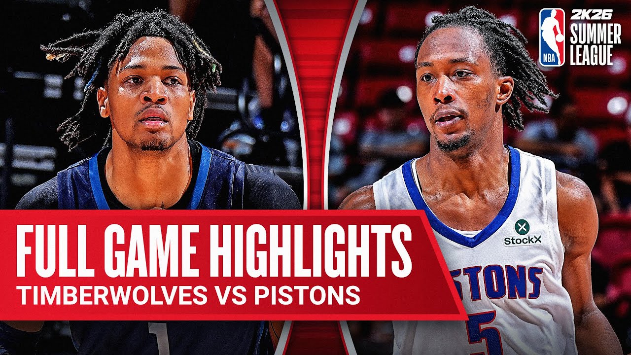 TIMBERWOLVES vs PISTONS | NBA SUMMER LEAGUE | FULL GAME HIGHLIGHTS | July 15, 2025