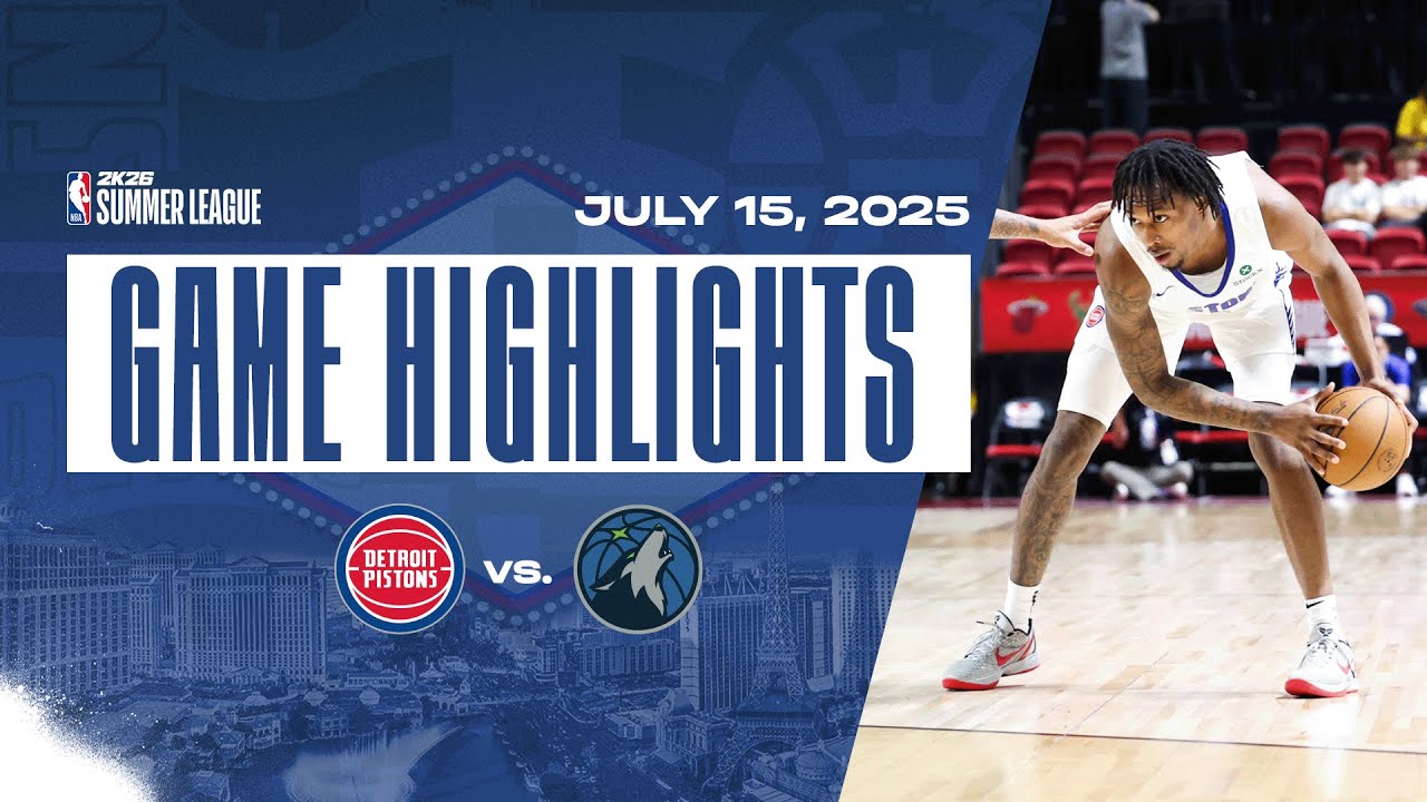 GAME HIGHLIGHTS | Detroit Pistons vs Minnesota T-Wolves | NBA 2K26 Summer League