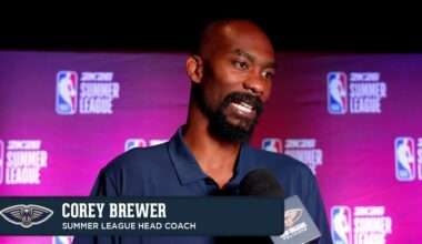 Corey Brewer | Pelicans-Trail Blazers Postgame Interview | 2025 NBA Summer League
