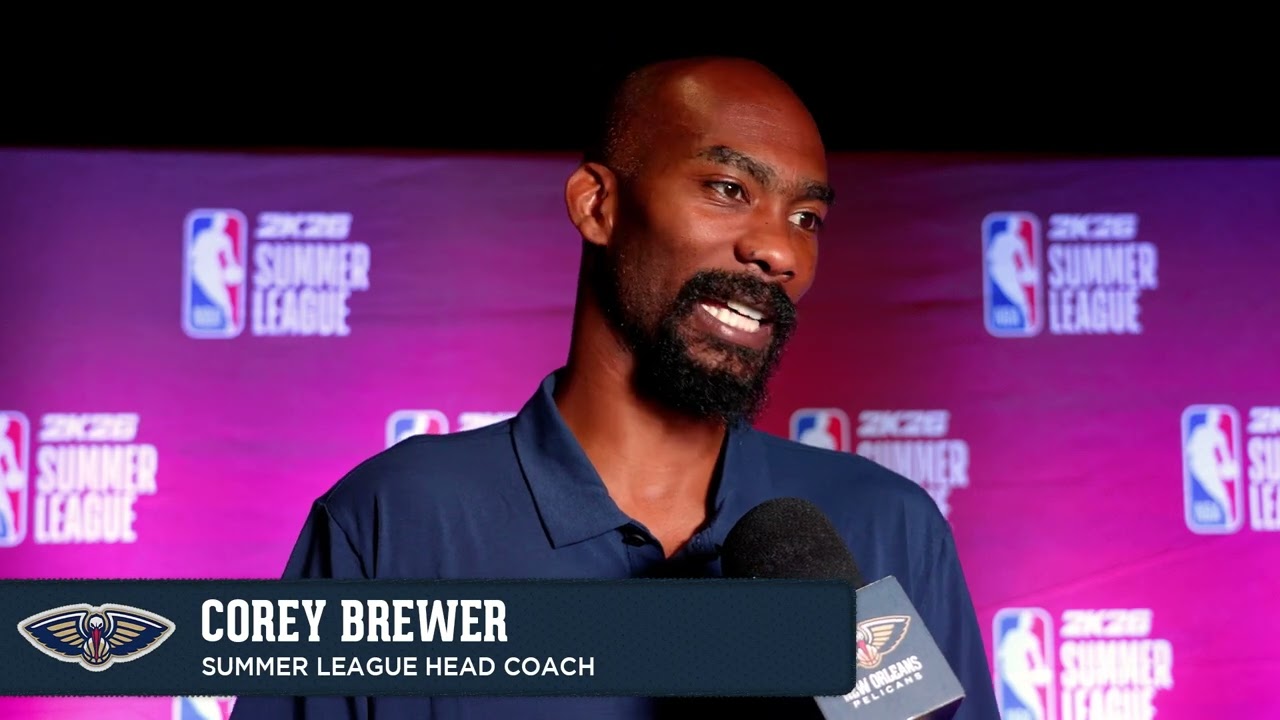 Corey Brewer | Pelicans-Trail Blazers Postgame Interview | 2025 NBA Summer League