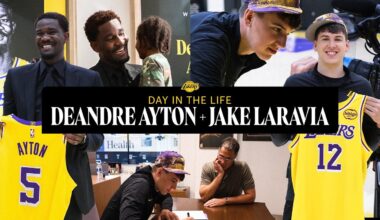 What Does a Lakers Player Do on Their First Day of Work?