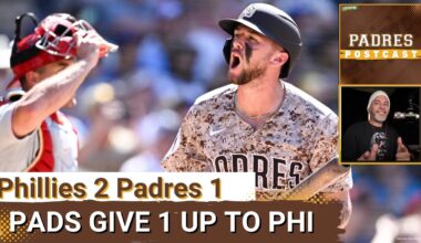 PADRES POSTCAST: San Diego PADRES WASTE NICK PIVETTA’S GEM, Lose 2-1 Finale to Philadelphia Phillies