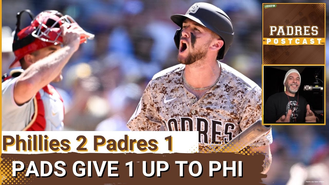 PADRES POSTCAST: San Diego PADRES WASTE NICK PIVETTA’S GEM, Lose 2-1 Finale to Philadelphia Phillies