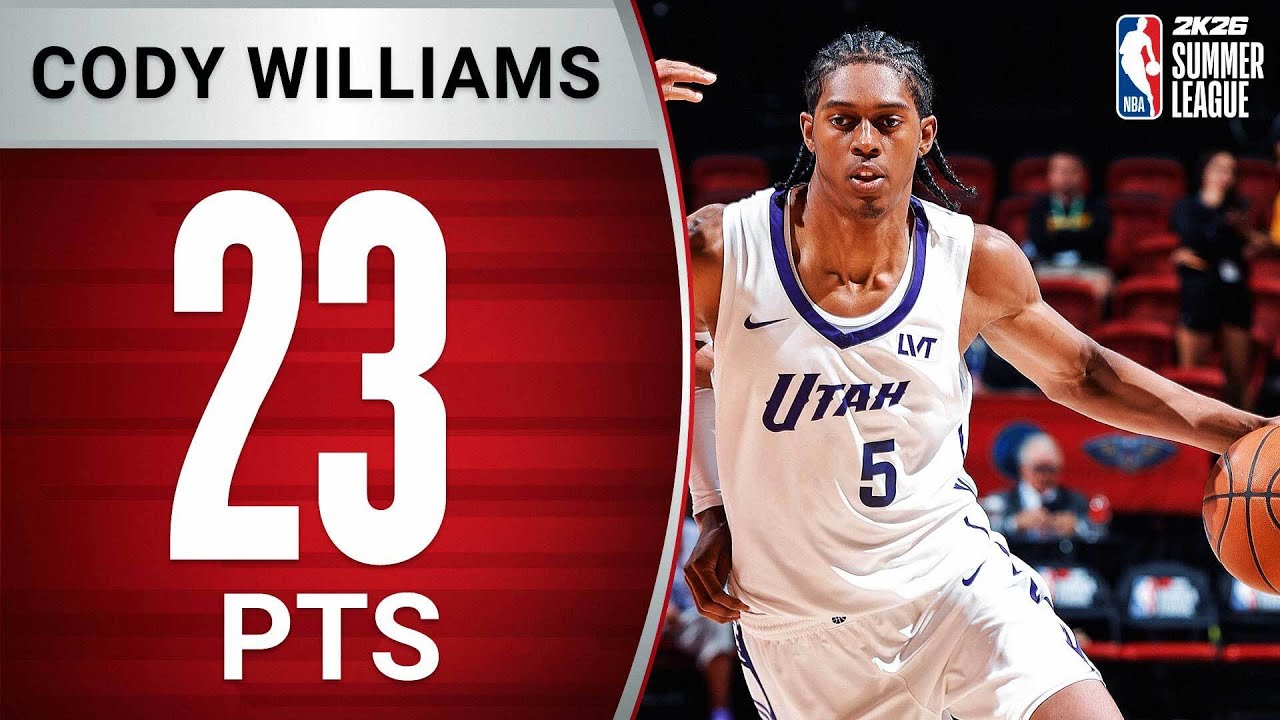 Cody Williams Scores 23 Points vs Wizards! | July 16, 2025