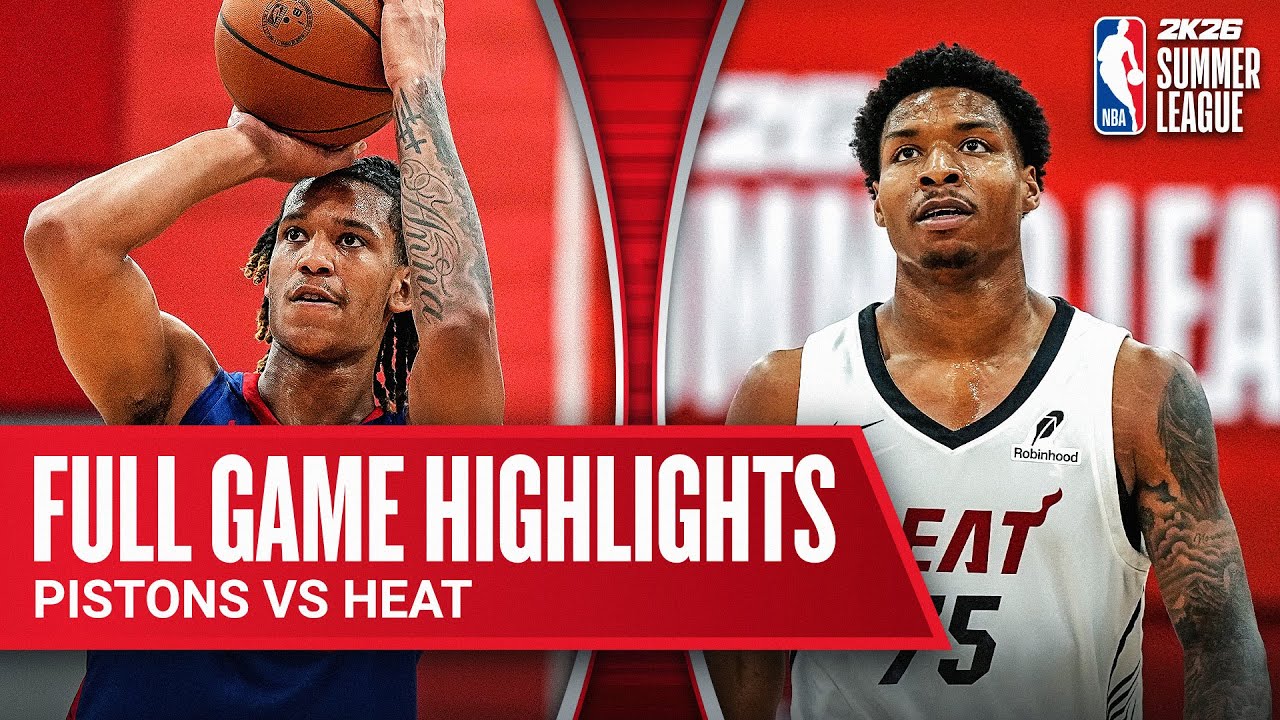 PISTONS vs HEAT | NBA SUMMER LEAGUE | FULL GAME HIGHLIGHTS | July 17, 2025