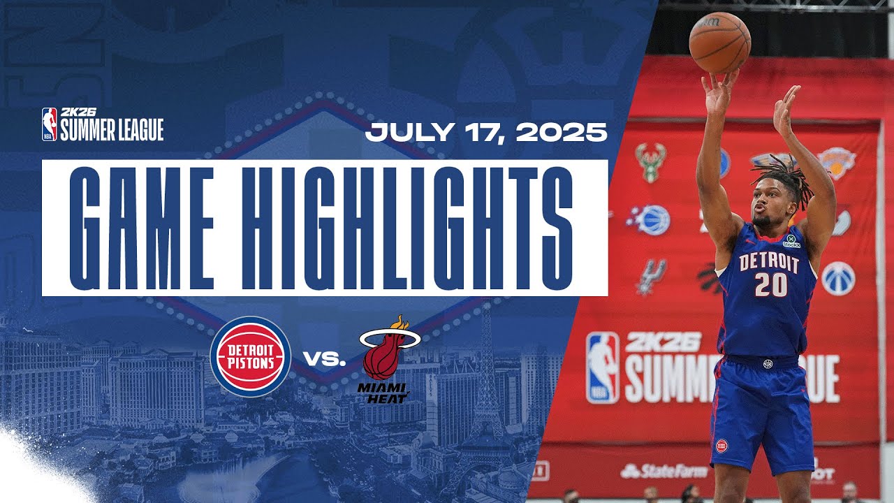 GAME HIGHLIGHTS | Detroit Pistons vs Miami Heat | NBA 2K26 Summer League