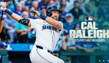Cal Raleigh's 38 first half homers were the most before the All-Star break in AL history!