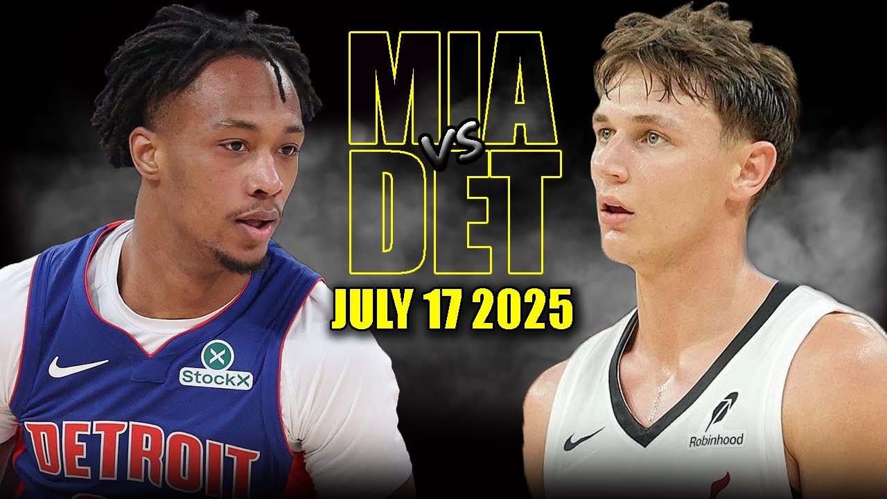 Miami Heat vs Detroit Pistons Full Game Highlights - July 17, 2025 | NBA Summer League California