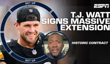 T.J. Watt & Steelers agree to HISTORIC extension 💰 ‘Pittsburgh did the right thing!’ - RC | Get Up