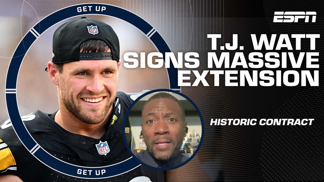 T.J. Watt & Steelers agree to HISTORIC extension 💰 ‘Pittsburgh did the right thing!’ - RC | Get Up