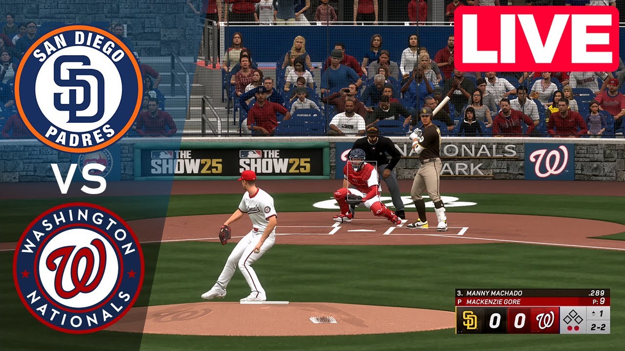 MLB LIVE🔴 San Diego Padres vs Washington Nationals - Jul 18, 2025 | Full Game MLB 2025 EN VIVO