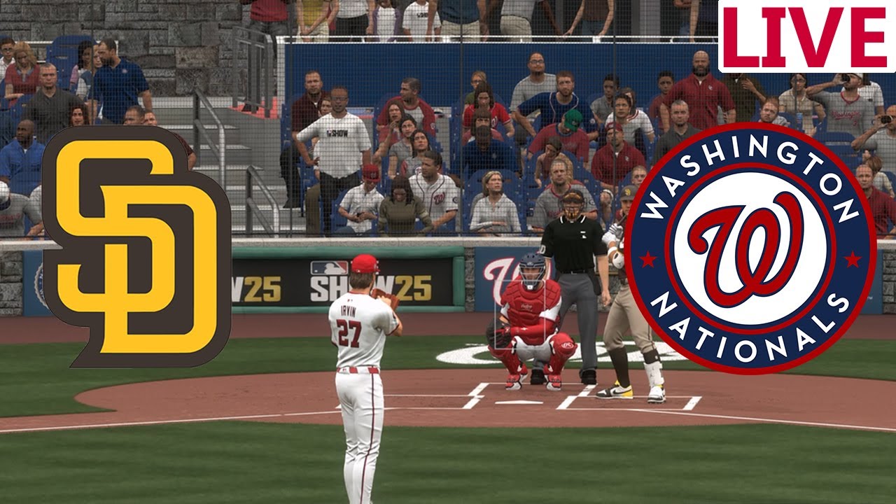 🔴LIVE🔴San Diego Padres vs Washington Nationals/July 18/ Mlb Envivo/  MLB The show 25