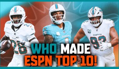 How Many Miami Dolphins Made ESPN's Top 10?!
