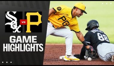 White Sox vs. Pirates Game Highlights (7/18/25) | MLB Highlights