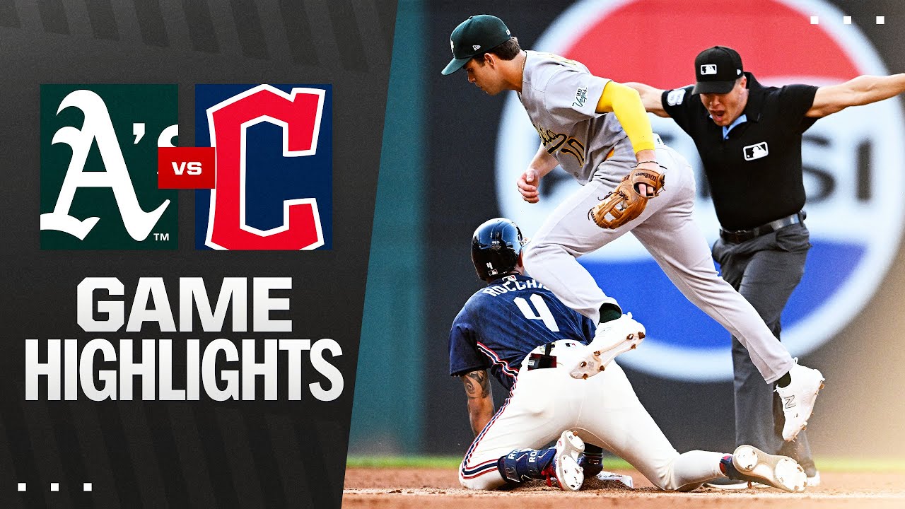 A's vs. Guardians Game Highlights (7/18/25) | MLB Highlights