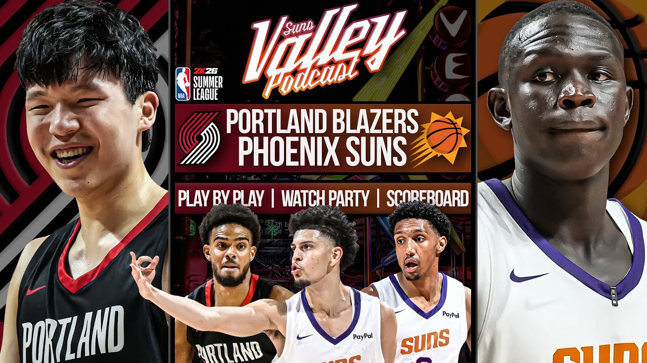 Portland Trailblazers at Phoenix Suns | Summer League | LIVE Reaction | Scoreboard | Play By Play