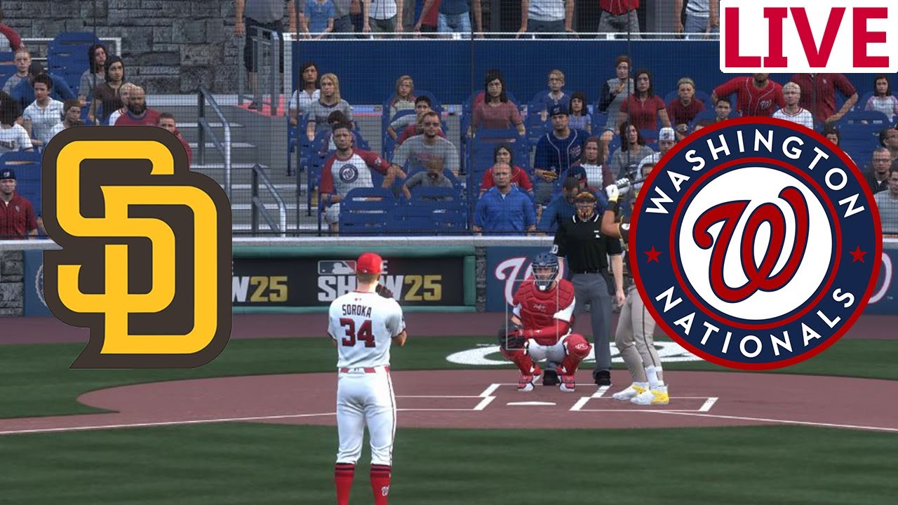 🔴LIVE🔴San Diego Padres vs Washington Nationals/July 19/ Baseball Envivo/  MLB The show 25