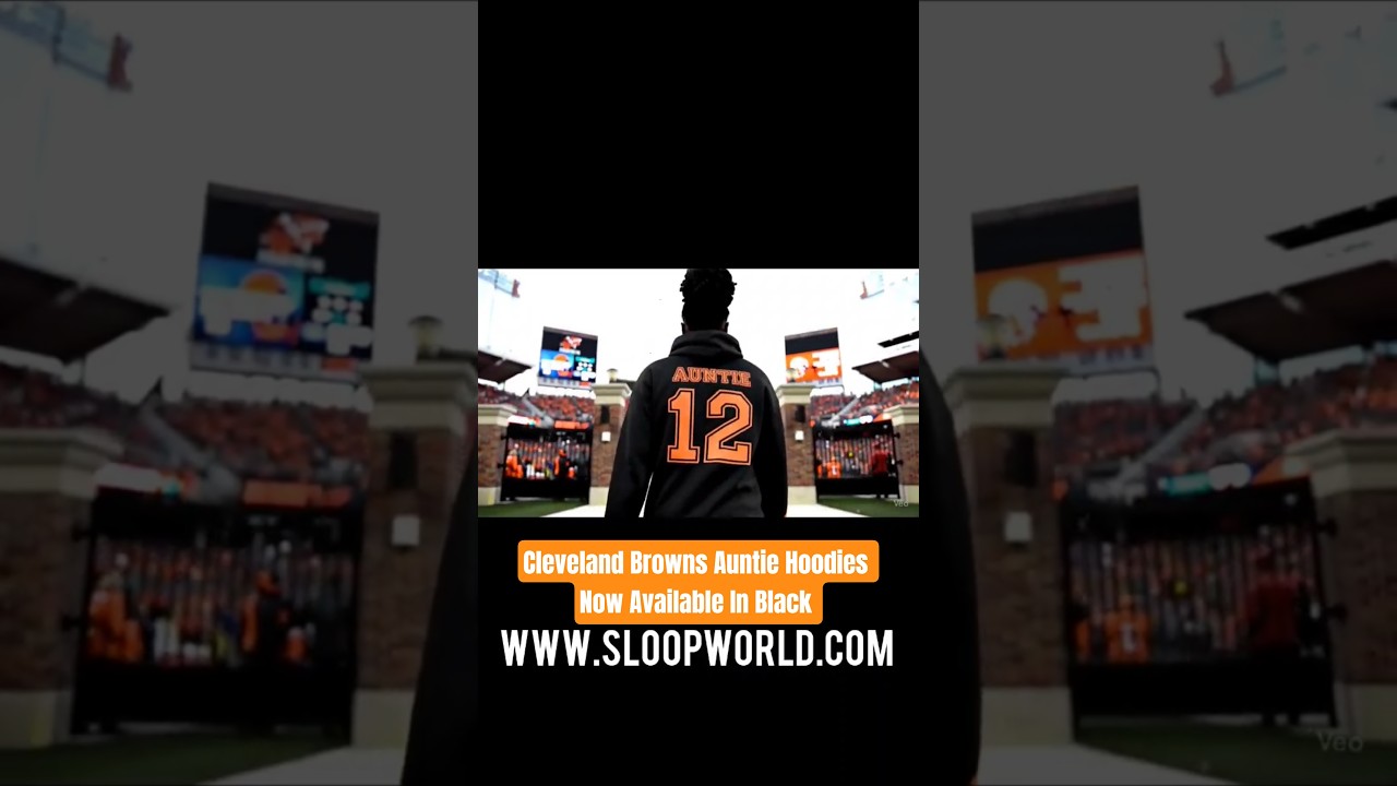 Auntie  Cleveland Browns  Embroidered Hoodies Now Available In Black #shorts #shedeursanders #auntie