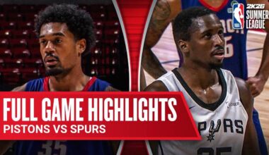 PISTONS vs SPURS | NBA SUMMER LEAGUE | FULL GAME HIGHLIGHTS | July 19, 2025