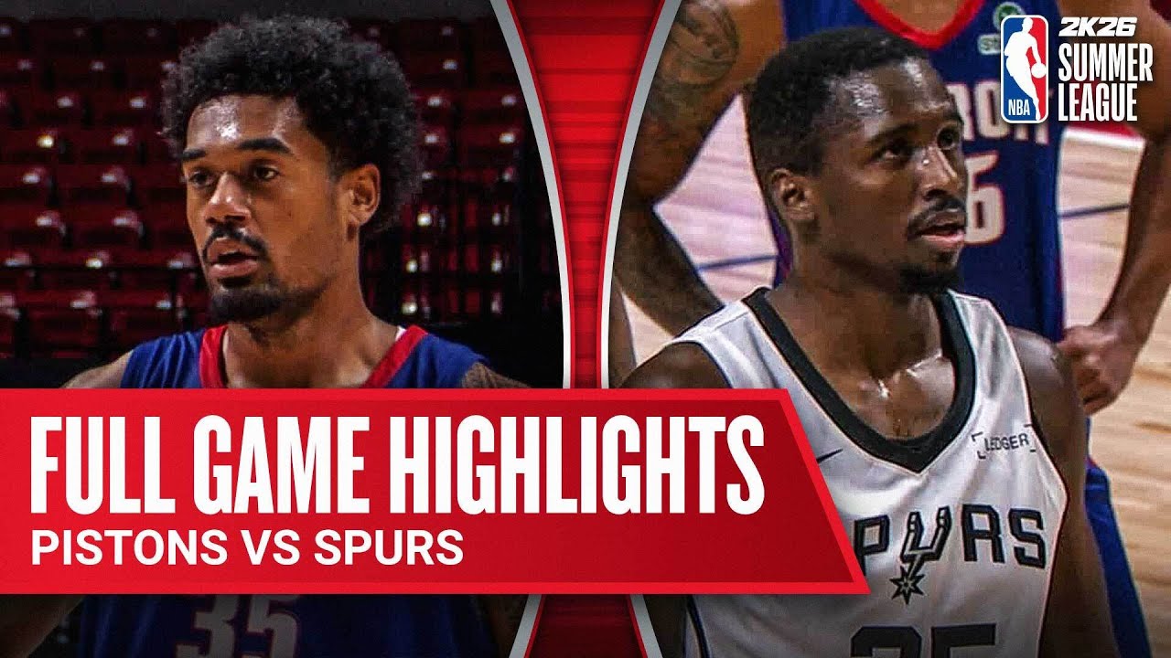 PISTONS vs SPURS | NBA SUMMER LEAGUE | FULL GAME HIGHLIGHTS | July 19, 2025