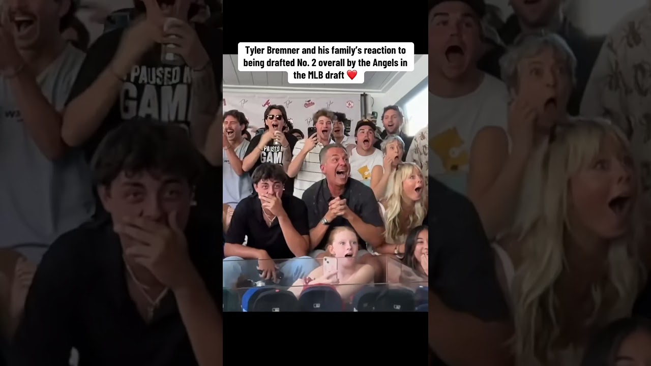 The moment Tyler Bremner found out he was picked by the Angels #MLBDraft
