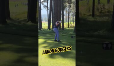 Aaron Rodgers Pittsburgh Steelers nails his drive 🏈 ⛳️  #accgolf 2025