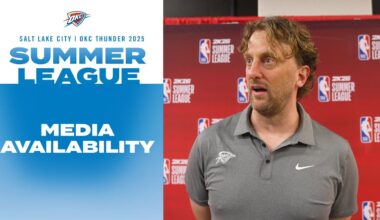 Media Availability | OKC Thunder vs Charlotte Hornets | Las Vegas Summer League | July 19, 2025