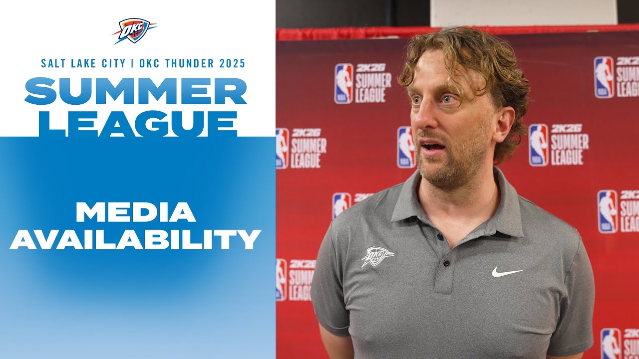 Media Availability | OKC Thunder vs Charlotte Hornets | Las Vegas Summer League | July 19, 2025