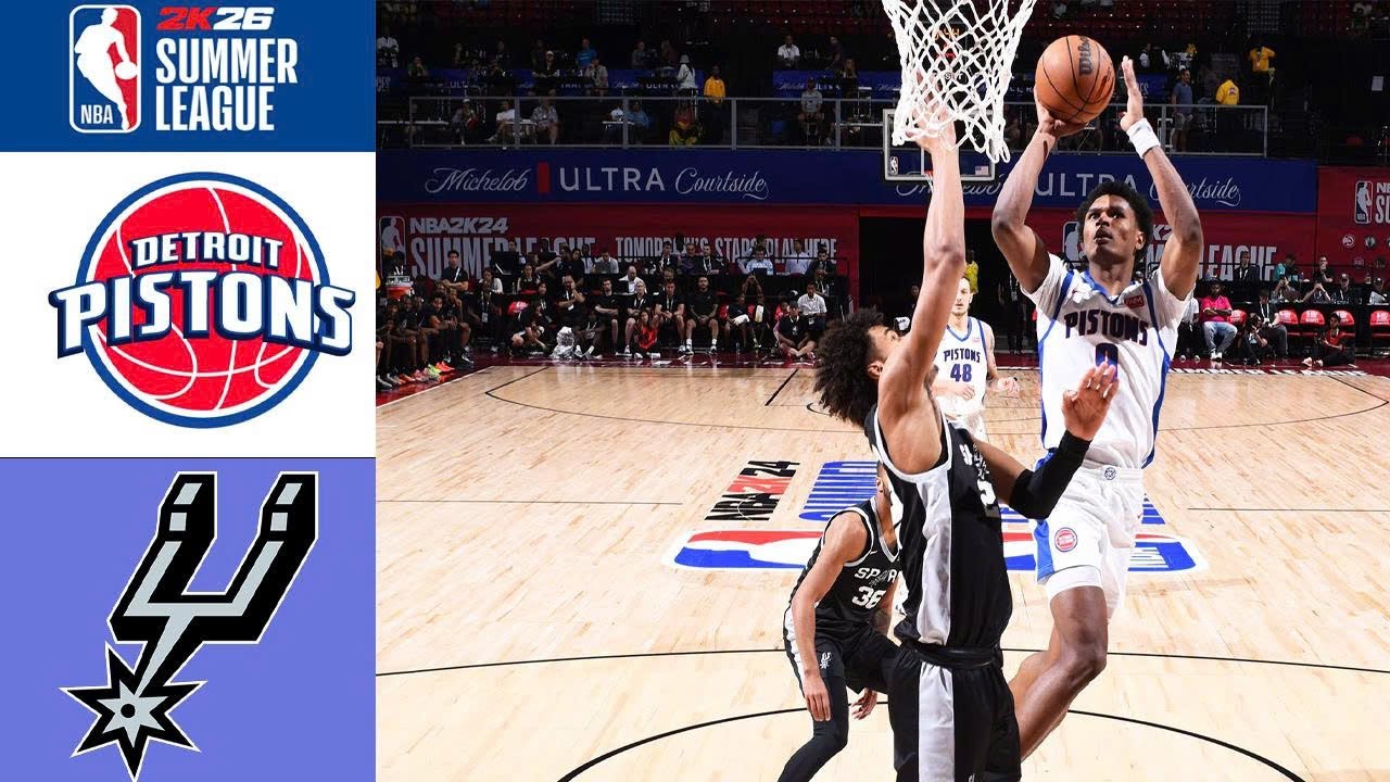 Detroit Pistons vs San Antonio Spurs | Jul 19 2025 | NBA 2K26 Summer League Today