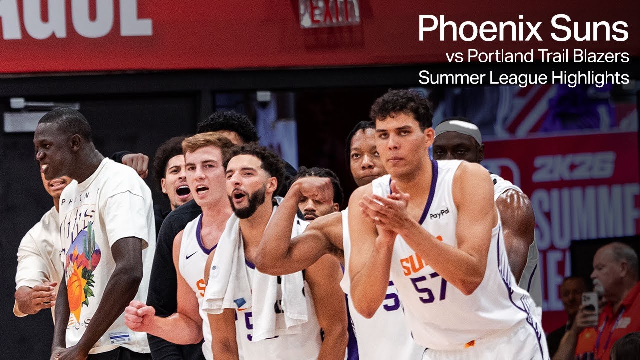 Phoenix Suns Team Highlights vs Portland Trail Blazers | Summer League 2025