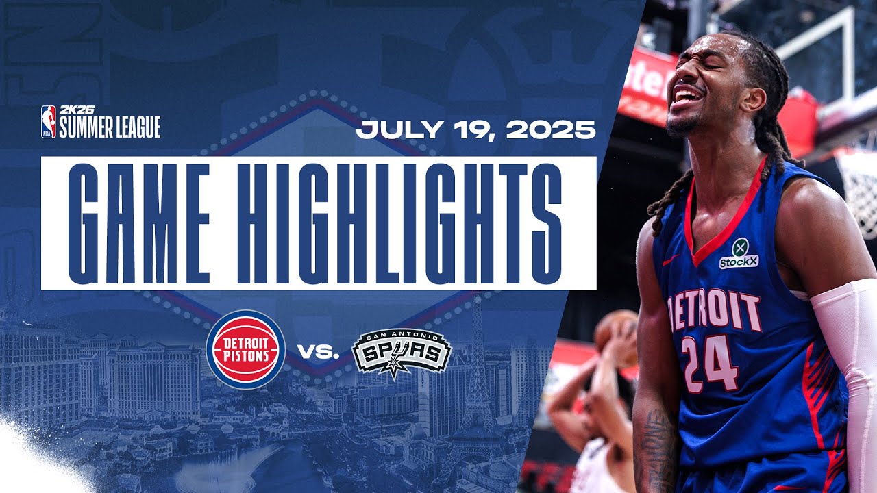 GAME HIGHLIGHTS | Detroit Pistons vs San Antonio Spurs | NBA 2K26 Summer League