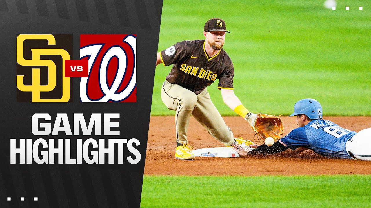 Padres vs. Nationals Game Highlights (7/19/25) | MLB Highlights