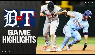 Tigers vs. Rangers Game Highlights (7/20/25) | MLB Highlights